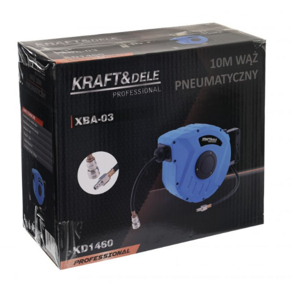 Прибиращ се пневматичен маркуч 10 м - KRAFT & DELE KD1460