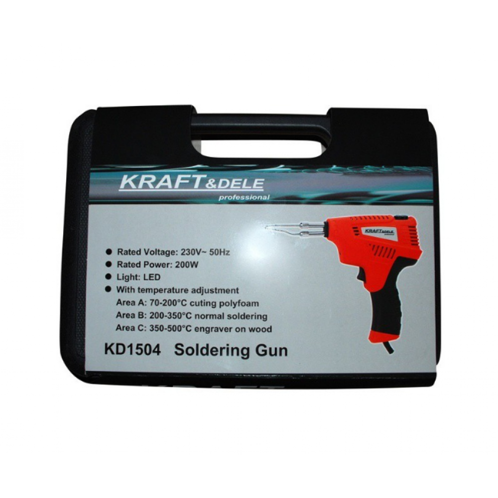 Трансформаторен поялник 200 W KRAFT&DELE JS700 KD1504