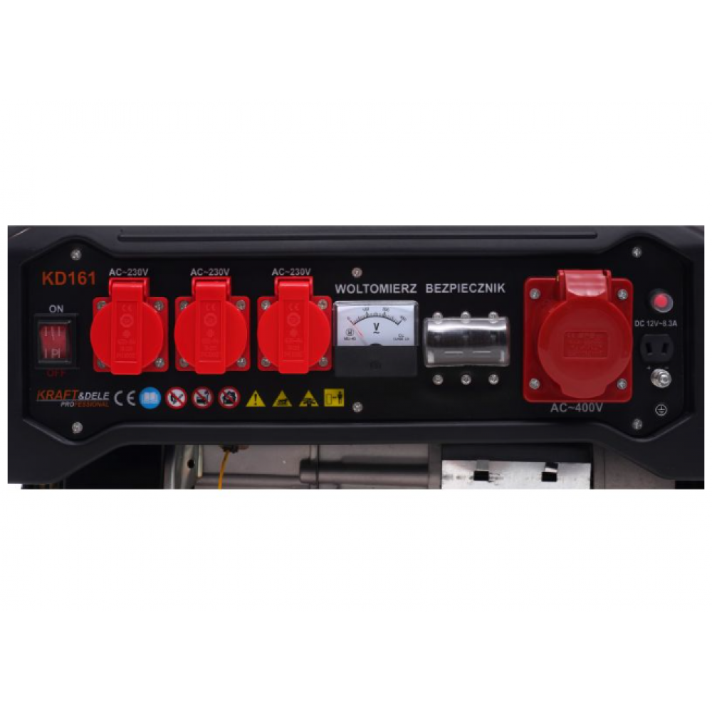 Бензинов трифазен генератор за ток, 3500W, 12/230V/380V - KD161