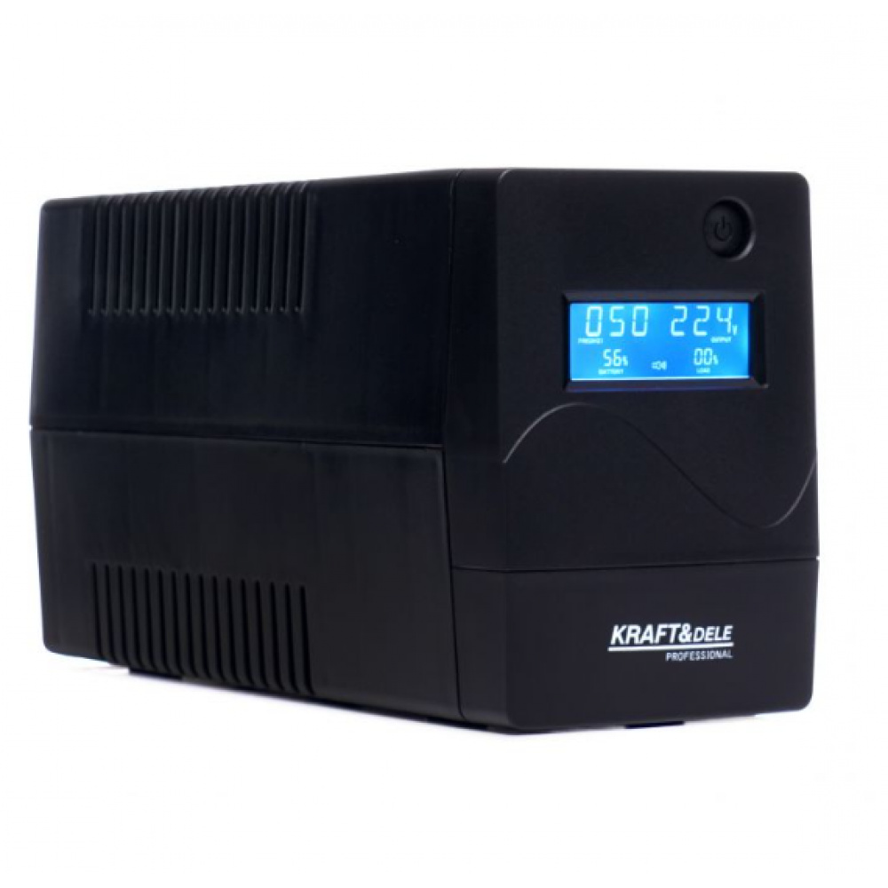 Непрекъсваемо токозахранващо устройство UPS, 1000VA, LCD, 600W - KD1928