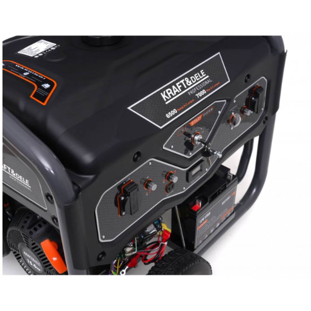 Бензинов монофазен генератор за ток, 6,5 kW / 7 kW,  230V - KD696