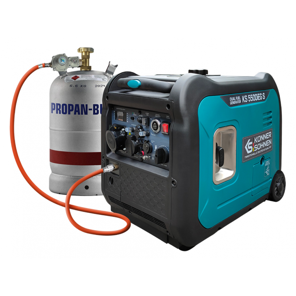 LPG/бензин инверторен генератор - Könner & Söhnen KS 5500iEG S