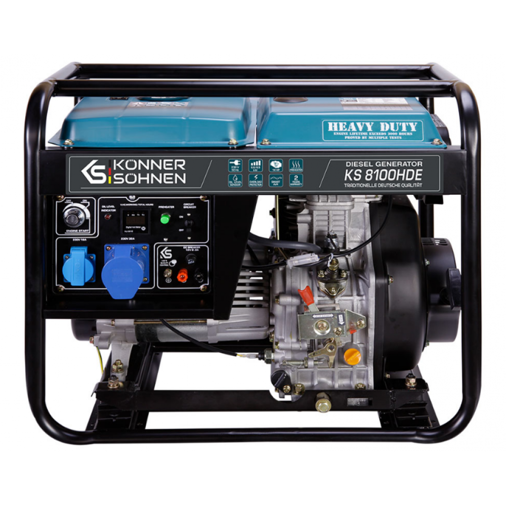 Дизелов генератор - Könner & Söhnen KS 8100HDE (EURO V)