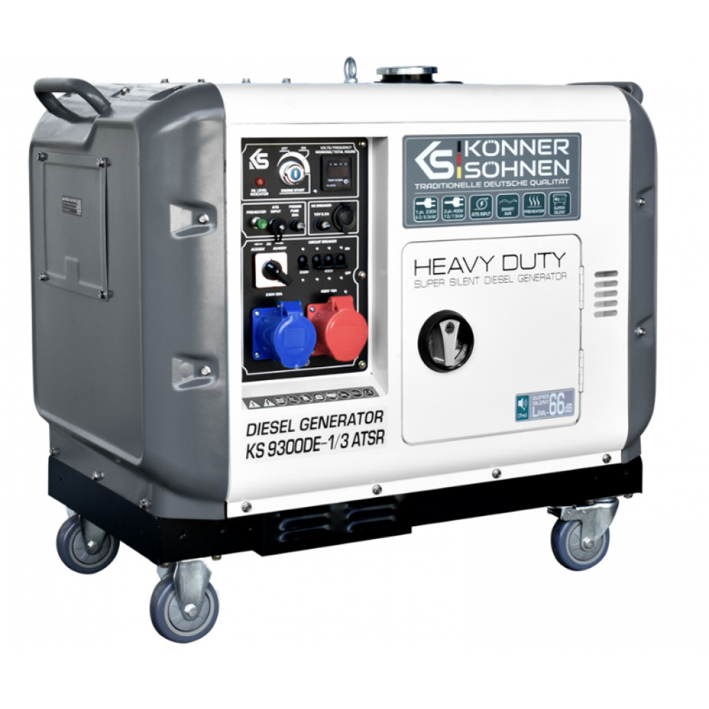 Дизелов генератор - Könner & Söhnen KS 9300DE-1/3 ATSR (EURO V)