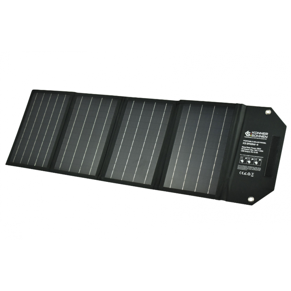 Преносим слънчев панел от монокристален силиций KS SP28W-4