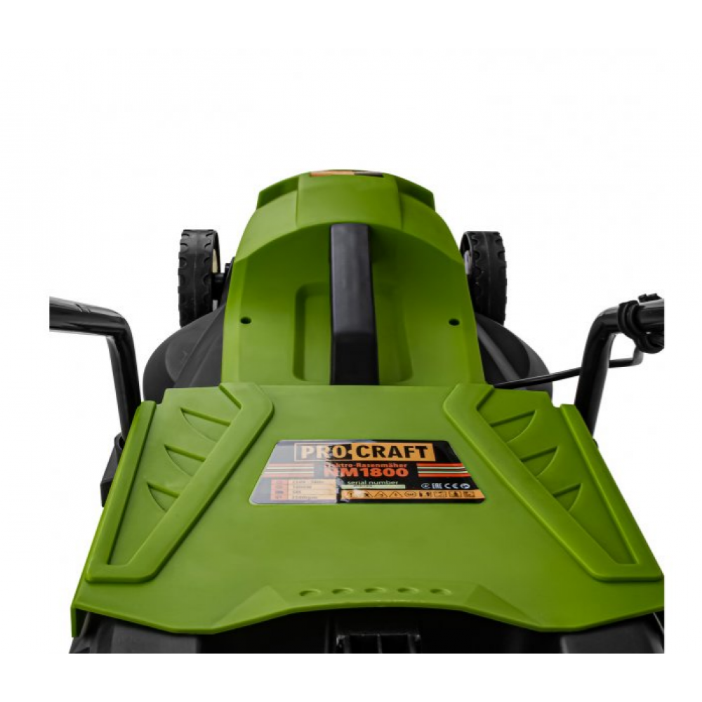 PROCRAFT NM1800 Електрическа косачка за трева, 36 см, 1500 W