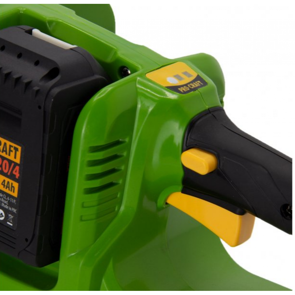 Procraft PCA40/2 Акумулаторен трион, Li-ion, 2x20 V, 4,0 Ah, 5000 оборота (body – без батерии и зарядно)