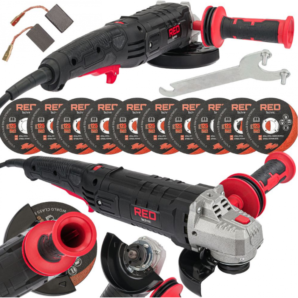 Електрически Ъглошлайф 125 мм / 1500W с 10 диска - RTSZK0069
