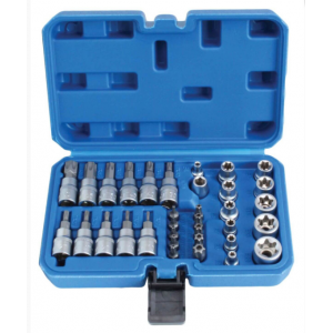 Комплект E - вложки и E - Torx / Торкс 34 елемента - S-34TES
