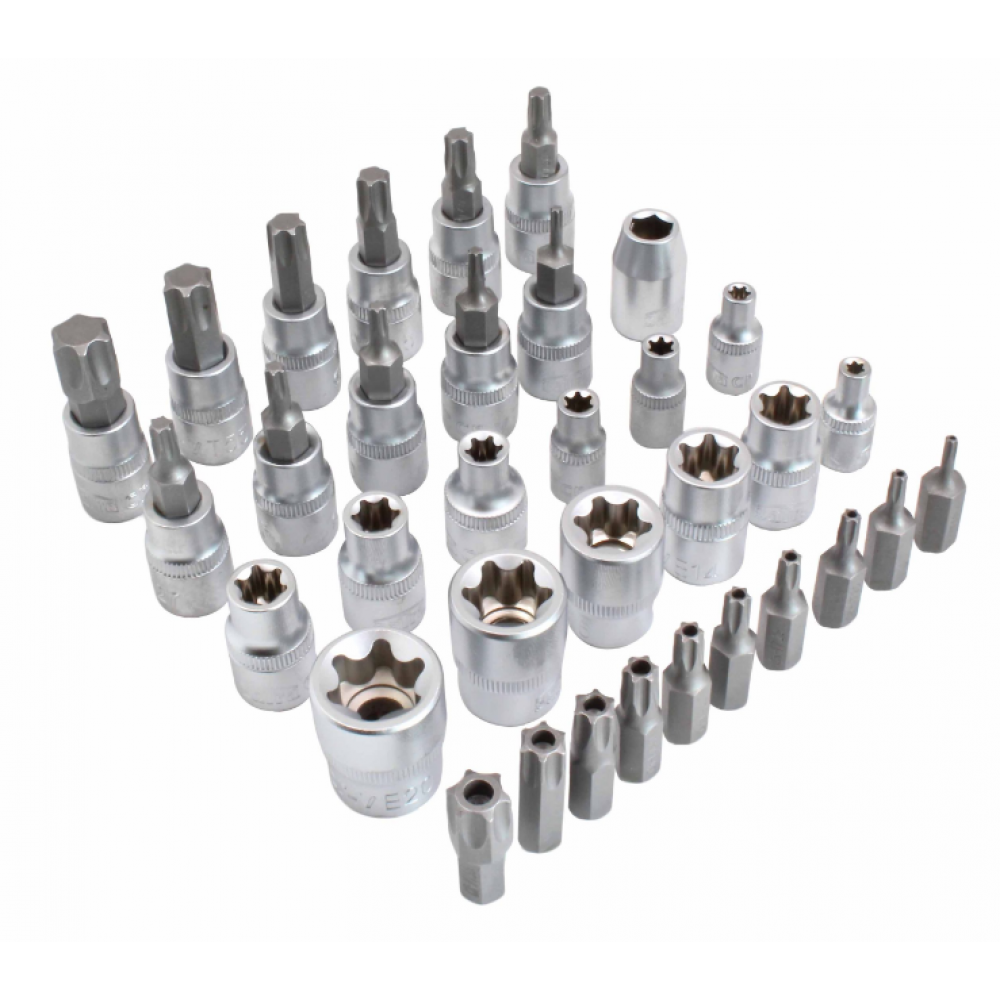 Комплект E - вложки и E - Torx / Торкс 34 елемента - S-34TES