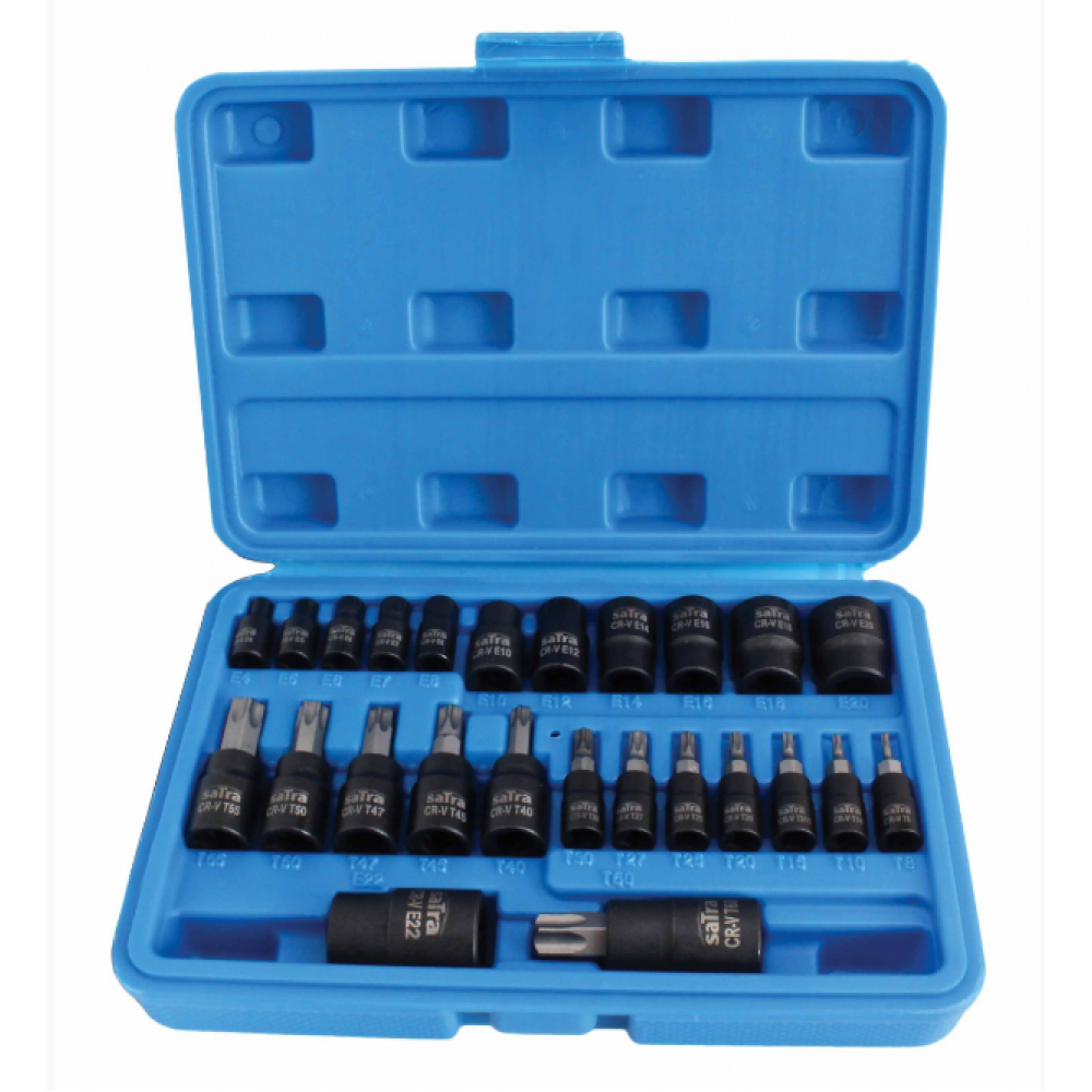 К-кт торксове на вложки и на битове TORX– 25 броя - S-H2548T
