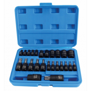 К-кт торксове на вложки и на битове TORX– 25 броя - S-H2548T