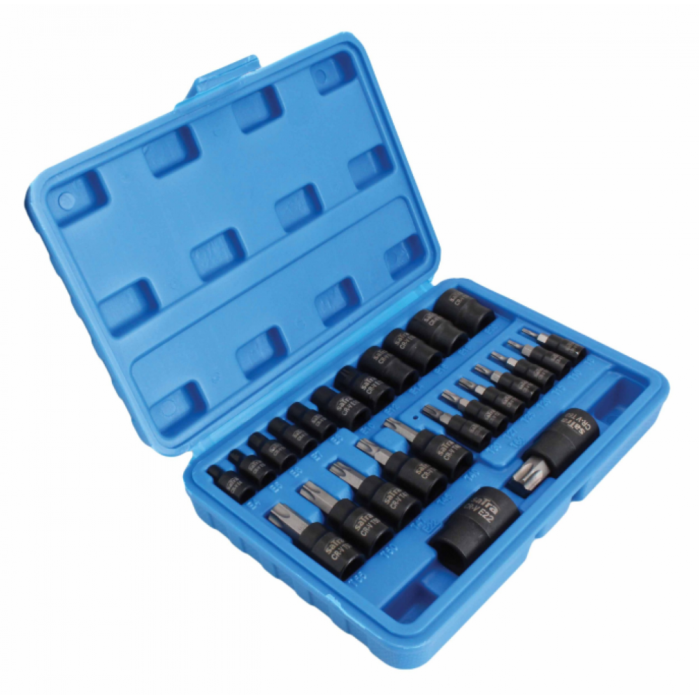 К-кт торксове на вложки и на битове TORX– 25 броя - S-H2548T