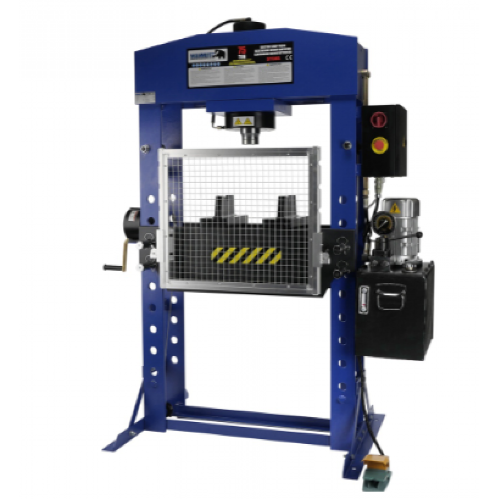 Електрическа / хидравлична преса с ръчна лебедка 75 тона SP75HEL