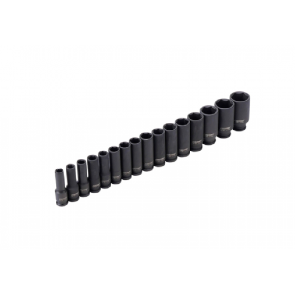 Комплект дълбоки ударни накрайници 16 бр. 1/2" - XPTools SS12D16
