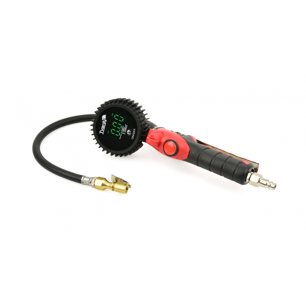 Пистолет за помпане на гуми с цифров LED манометър 0-18 bar - T00241