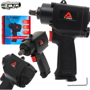 Пневматичен ударен гайковерт тип "MINI", 1/2", с механизъм TWIN HAMMER - TA801