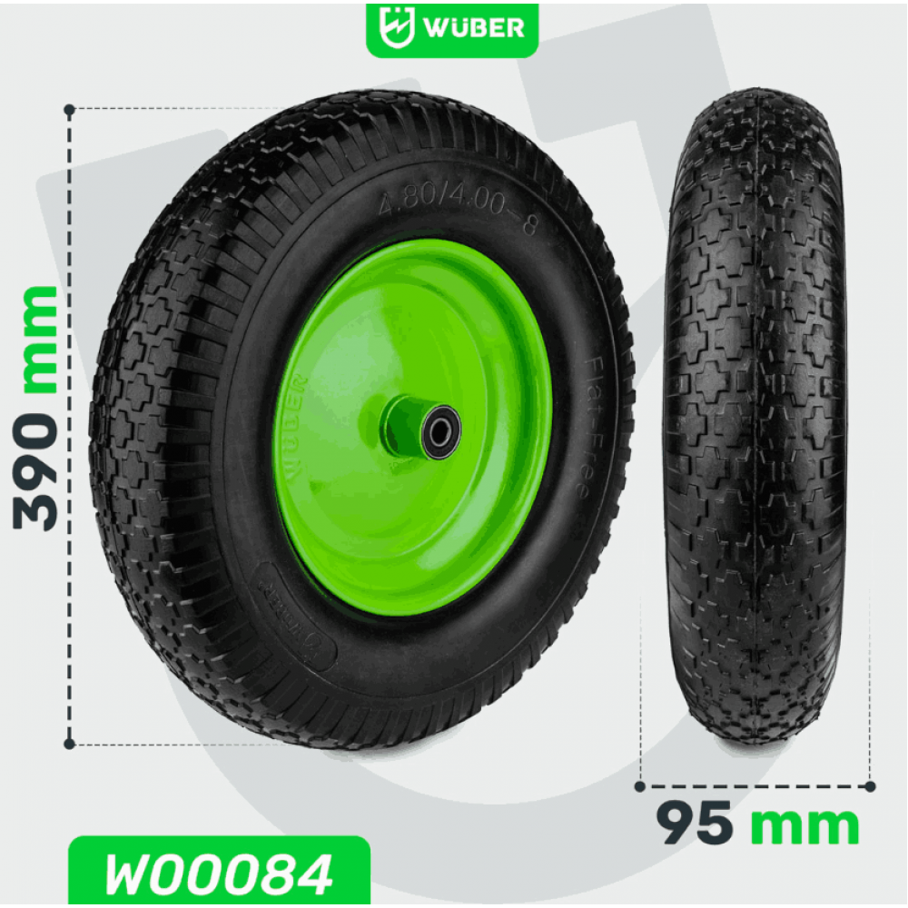 Колело за ръчна количка 15”, 130 кг., 95 мм - W00084