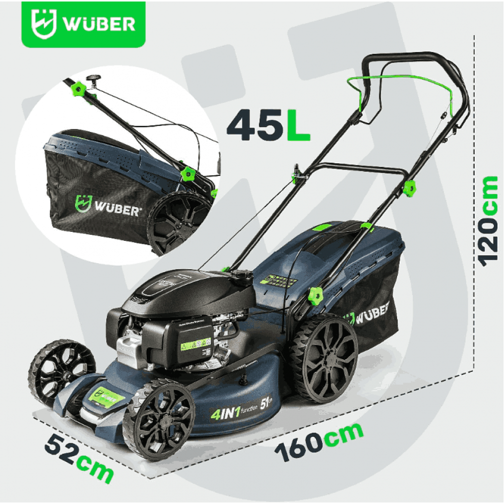 Бензинова косачка за трева HONDA с ​​5.7 к.с. със задвижване - W09104