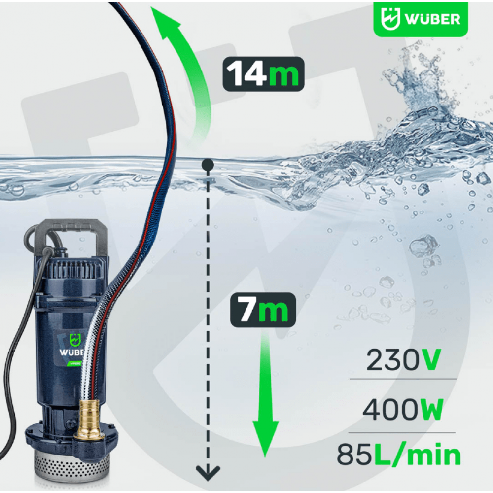 Помпа за мръсна вода 2100 W, 1'', 15000 л/ч. - W11002