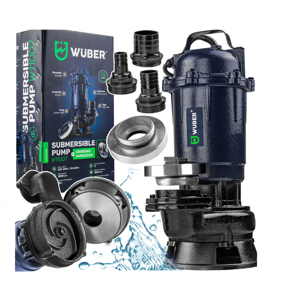 Потопяема помпа за мръсна вода 2500 W, 3000 об/мин. - W11007