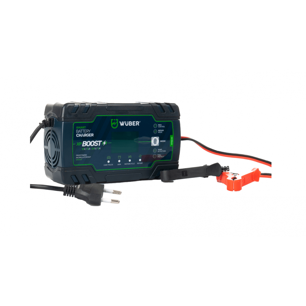 Микропроцесорен токоизправител 12 V / 24 V, с LCD дисплей - W14240