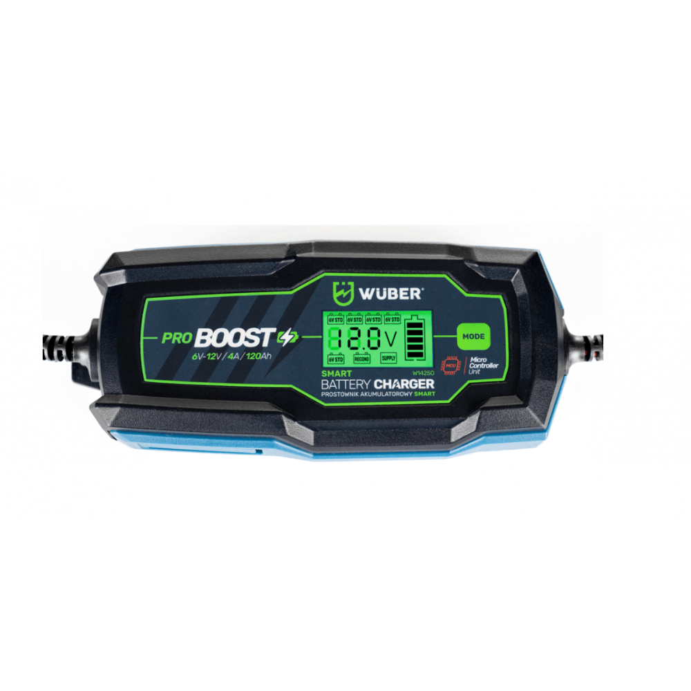Микропроцесорен токоизправител 6V / 12V, с LCD дисплей - W14250