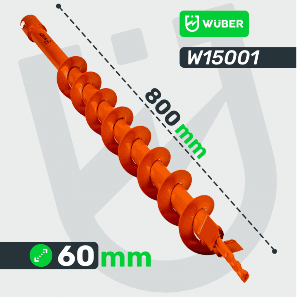 Свредло за дизелов свредел fi60/800 мм - W15001