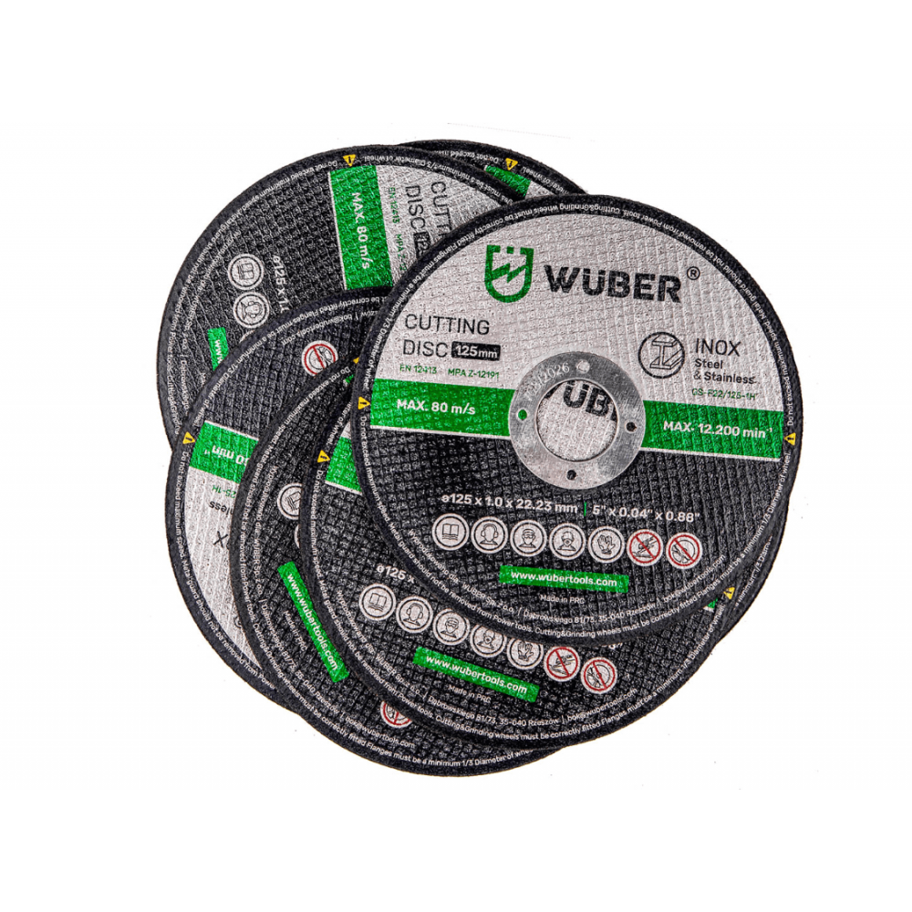 Диск за рязане на метал 125x22.23x1.0 мм, 12 200 об/мин. - W17012