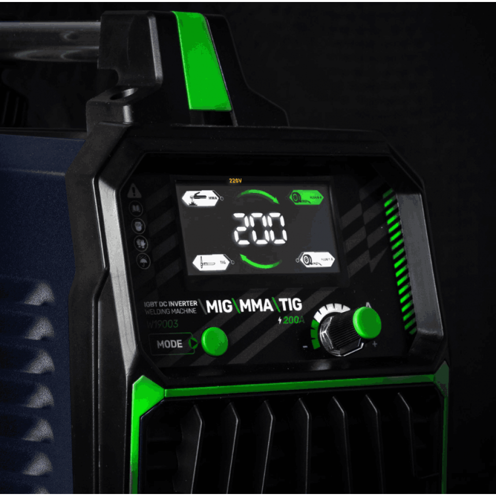 Инверторен заваръчен апарат MIG FLUX MMA TIG 20 A, 1,6-5,0 мм - W19003