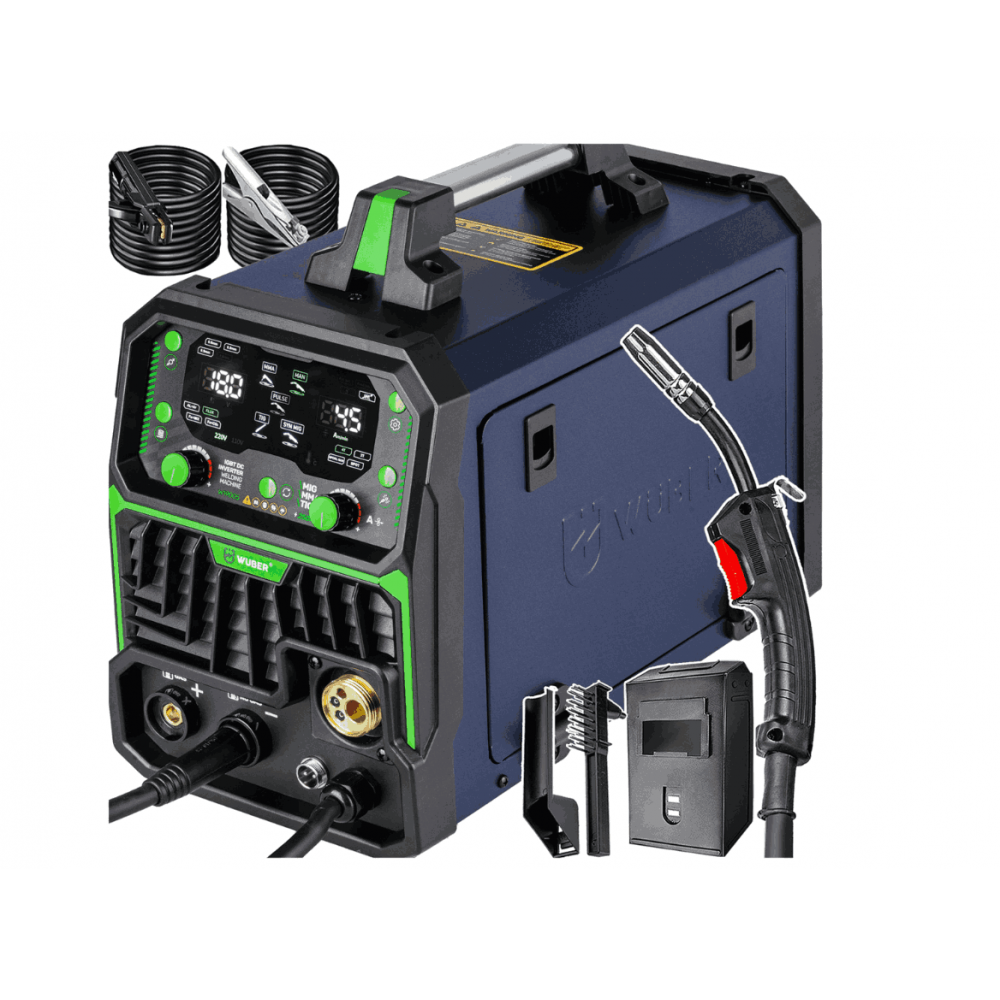 Инверторен заваръчен апарат MIG FLUX MMA TIG, 20-200 A - W19005