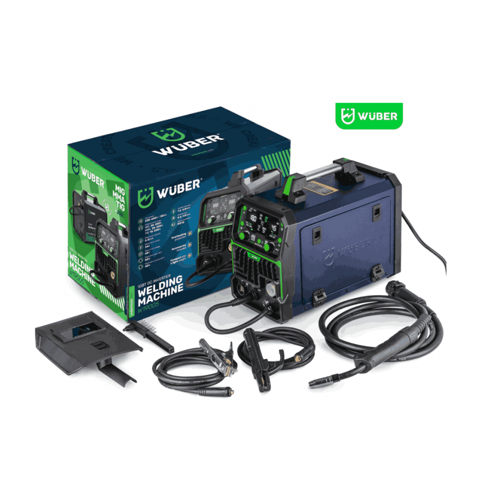 Инверторен заваръчен апарат MIG FLUX MMA TIG, 20-200 A - W19005