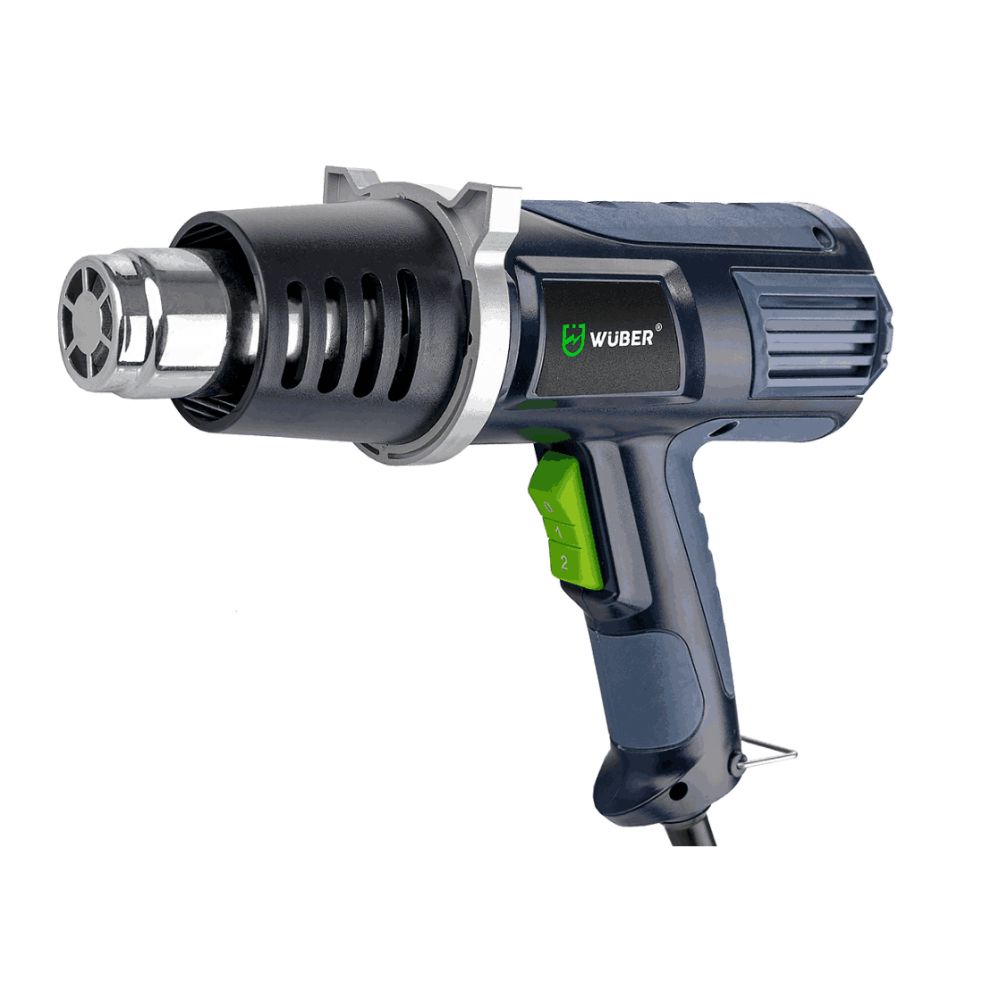 Пистолет за горещ въздух, 4 сменяеми дюзи, 2000 W, 350/600°C - W20110