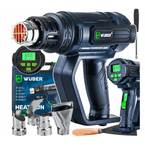 Пистолет за горещ въздух 2200 W, 350/600°C, LCD дисплей - W20115