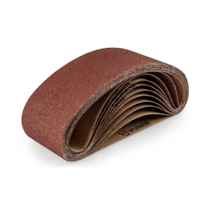 Шкурка за лентов шлайф 533x75 мм, P80, 10 броя - W26040