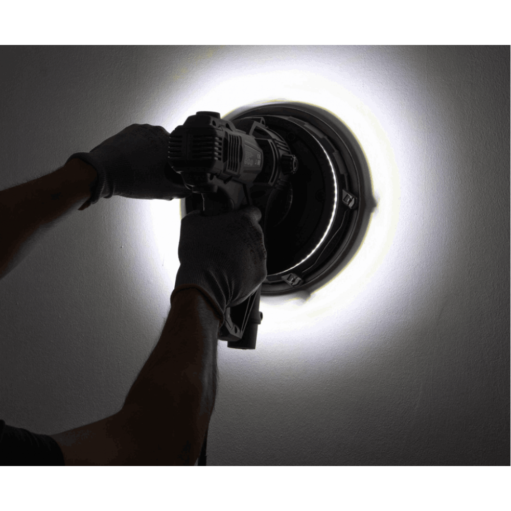Шлайфмашина за мазилка, LED подсветка, 800 W, 180 мм - W26603
