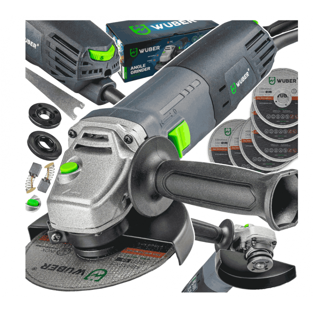 Ъглошлайф 1500 W, с 6 диска, 125 мм, 3000-12000 об/мин. - W27470