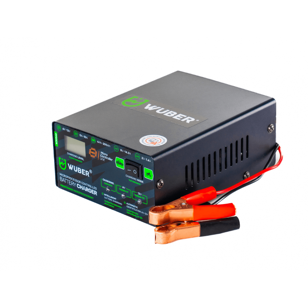 Микропроцесорно зарядно устройство за акумулатори 6V и 12V 15A - W30560