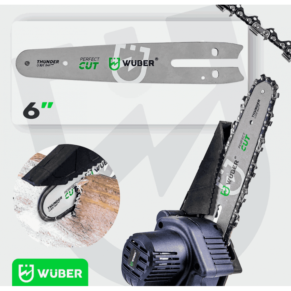 Водеща шина за мини верижен трион, 6", - W37006