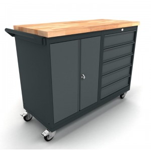 Мобилен шкаф Workbench с 2 врати и 5 чекмеджета - WBG124M01