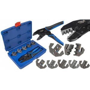 Клещи за кримпване / кербоване на кабели / конектори със сменяеми накрайници / матрици - A-RC6K