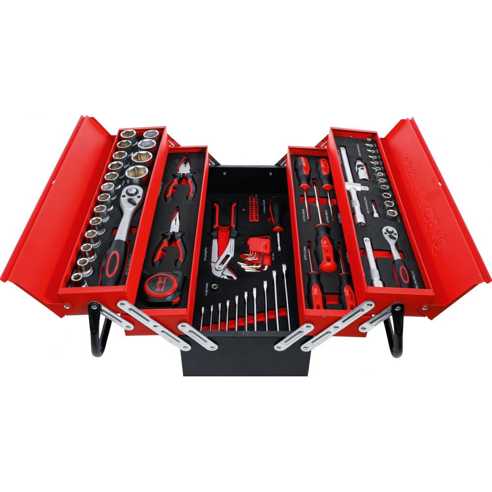 Метална кутия с инструменти 86 части BGS6056