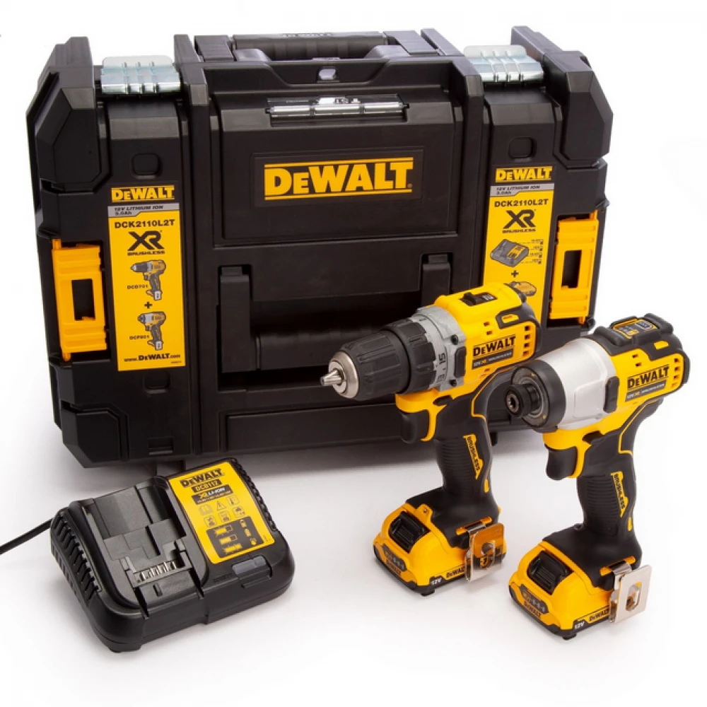 К-кт акумулаторен гайковерт / винтоверт Dewalt DCK2110L2T