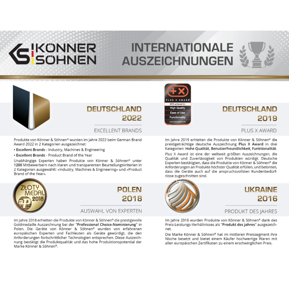 Бензинов генератор за ток 3KW "Könner & Söhnen" KS 3000