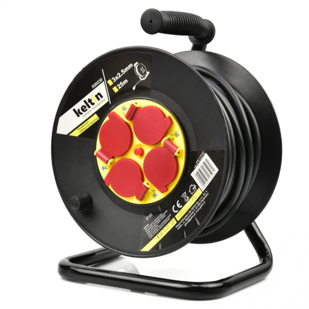 Макара с кабел ( удължител ) 3x2,5mm 25 метра K00230