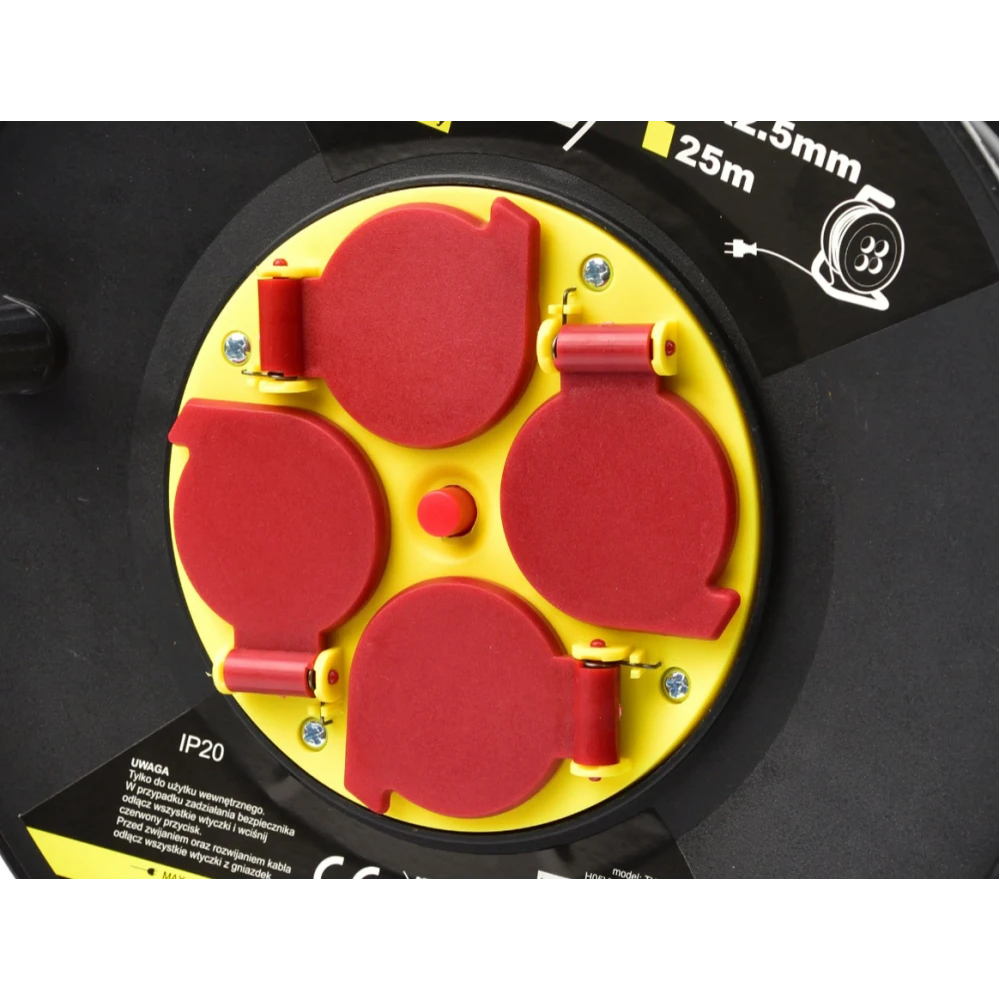 Макара с кабел ( удължител ) 3x2,5mm 25 метра K00230