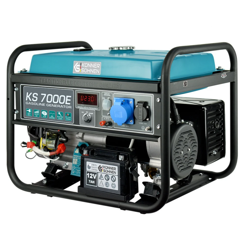 Бензинов генератор 5.5kW "Könner & Söhnen" KS 7000E