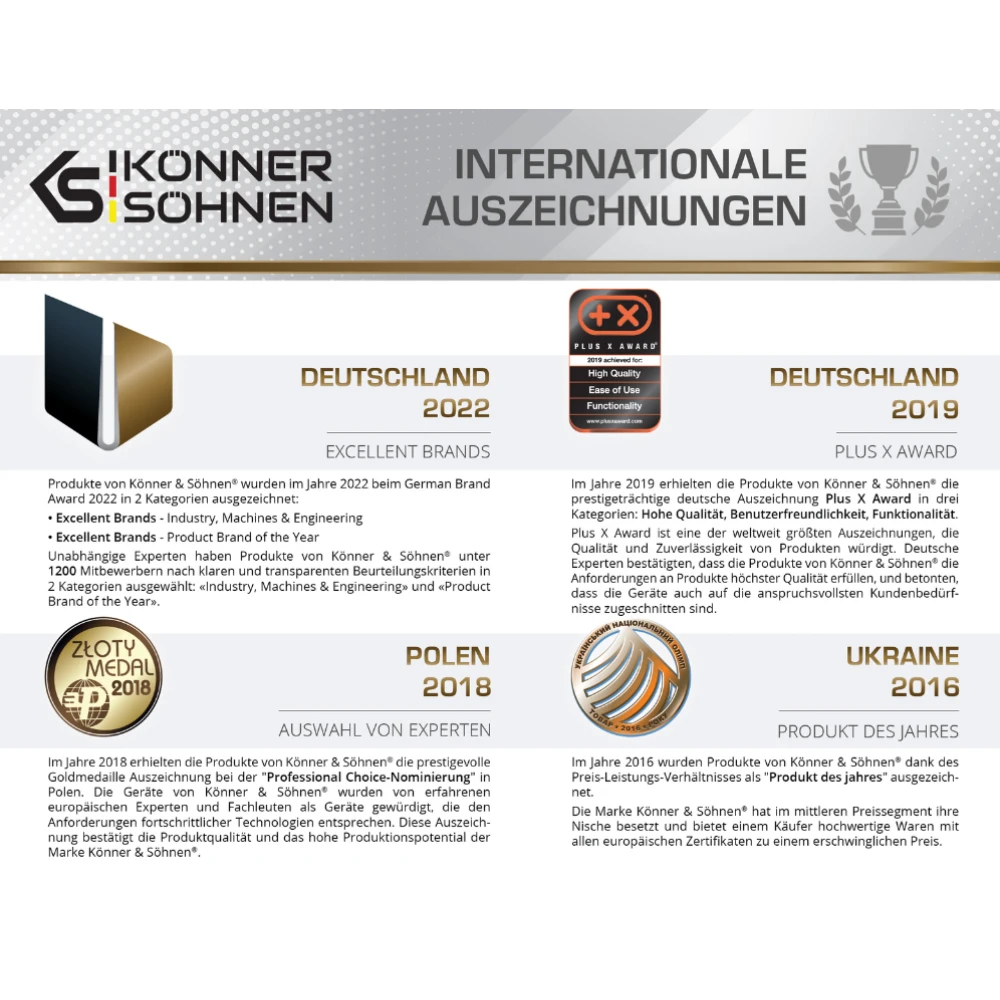 Бензинов генератор 5.5kW "Könner & Söhnen" KS 7000E