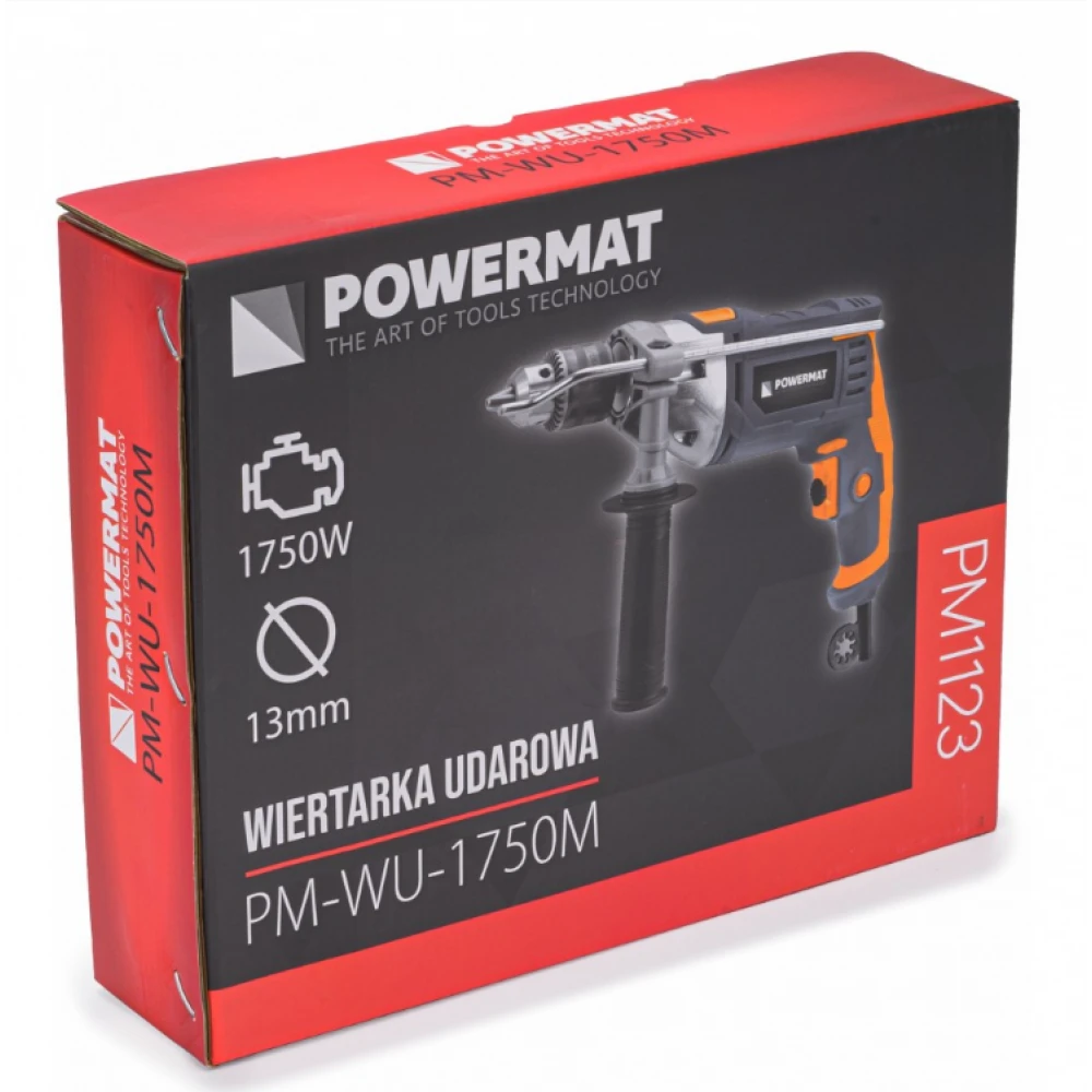 Електрическа ударна Бормашина 1750W Powermat PM-WU-1750M