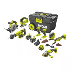 Комплект акумулаторни машини на батерия 18 части Ryobi R18CK8-3552T